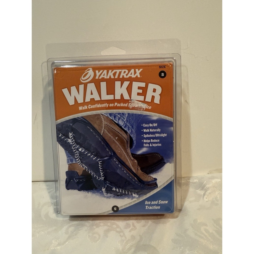 Yaktrax Walker Traction Cleats for Walking on Snow & Ice 1 Pair Size Small NEW